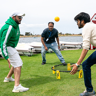 ball game at shoreline lake